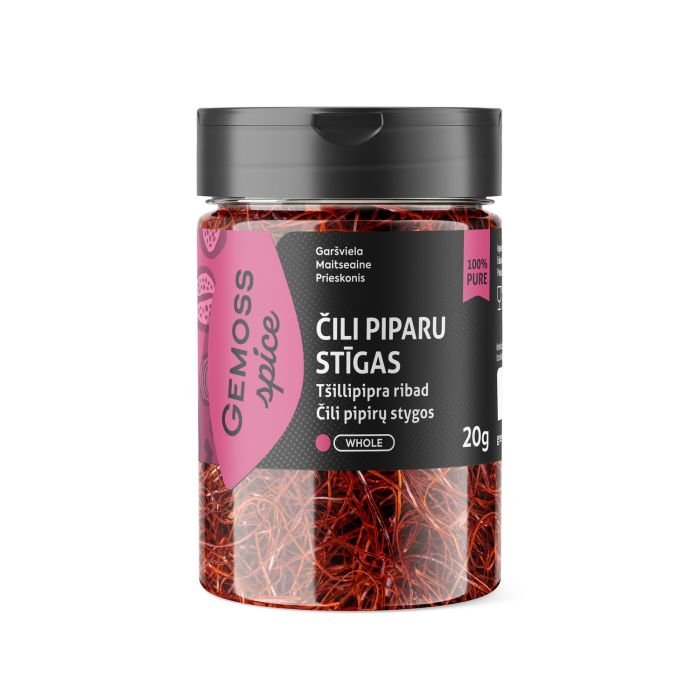 Čili piparu stīgas 20g GEMOSS SPICE