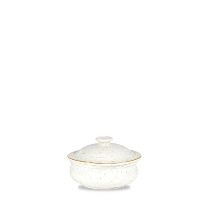Trauks ar vāku ø14cm 430ml STONECAST WHITE