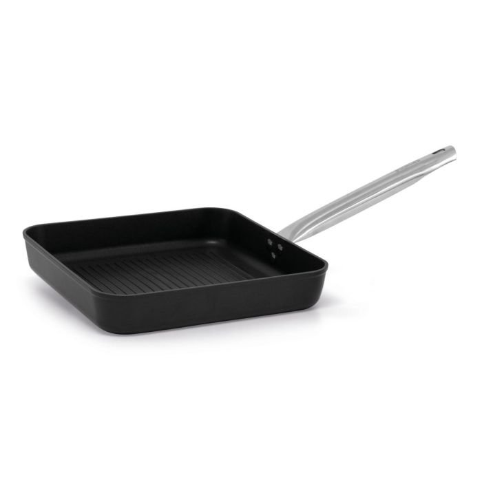 Grill panna 28x28cm h-5cm ar pārklājumu BLACK PRO indukcijas