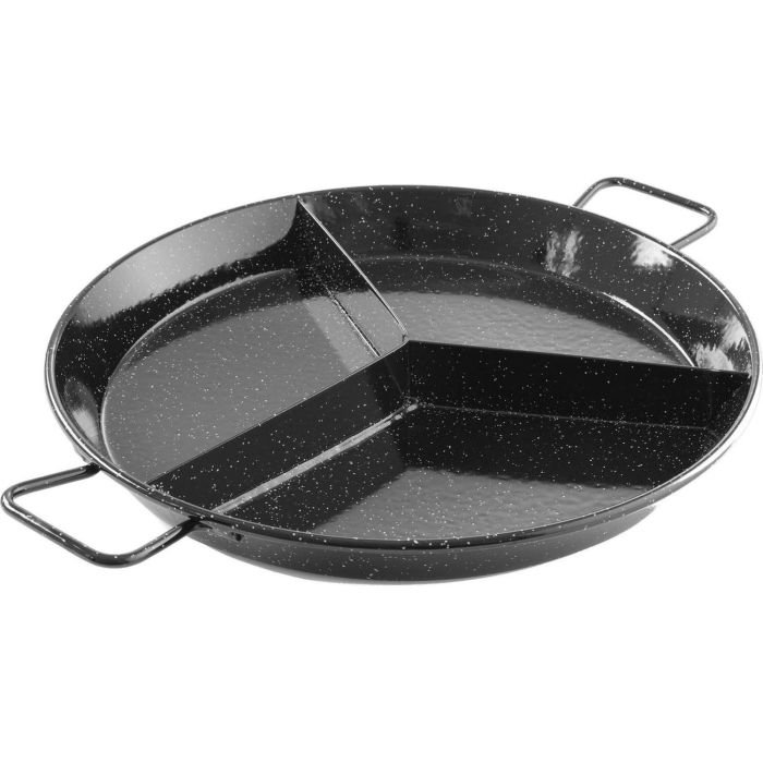 Enamelled paella pan with compartments, HENDI, 3 compartments, ø430x(H)47mm