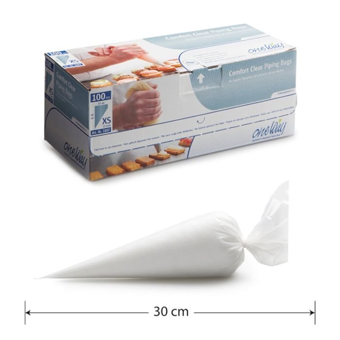 Konditorejas maisiņi vienreizējie 30cm (XS) 100gb,COMFORT CLEAR