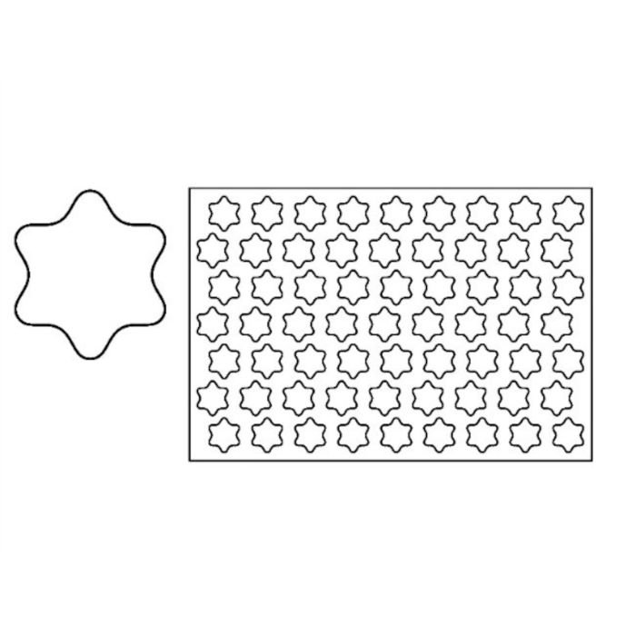 Forma cepumiem ZVAIGZNE 3.5cm (95 gab.) PF4/A PAVONI