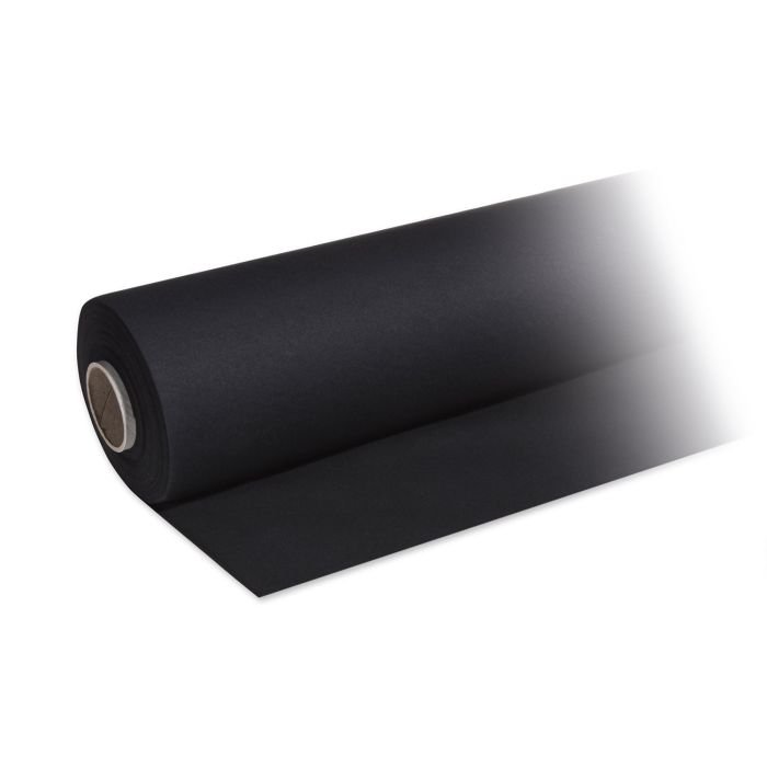 Paper tablecloth PREMIUM, black, 25×1.2m