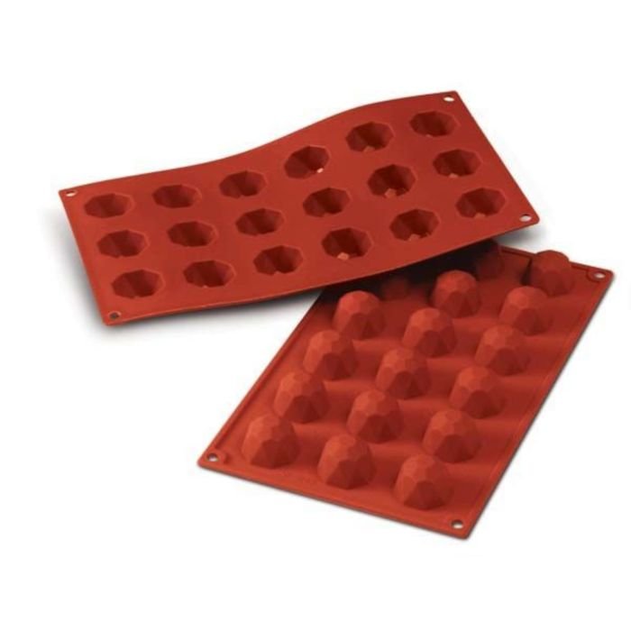 SF048 - TERRACOTTA SILICONFLEX NACKED ITEM NR.18 SMALL DIAMOND ø 35 H 23 MM