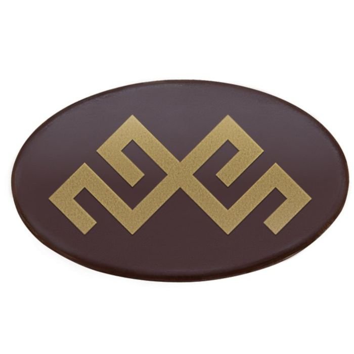 Šokolādes logo ovāls Jumis 40x24mm, 330 gab.
