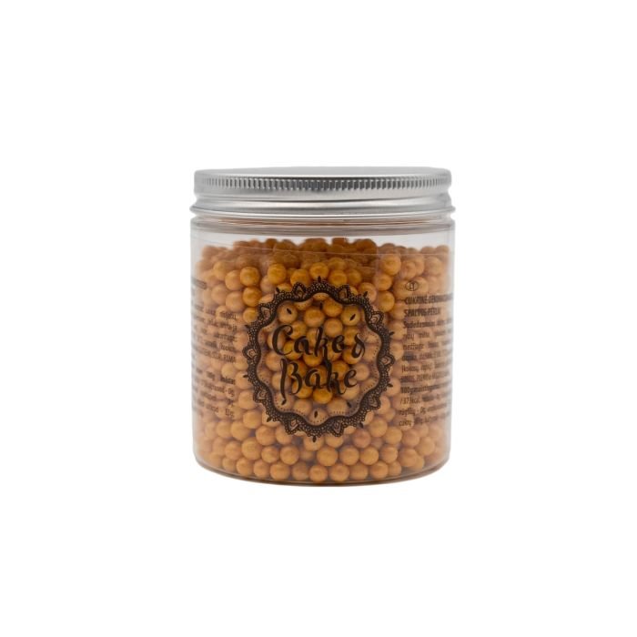 Dekori cukura pērlītes zelta 150g CAKE&BAKE