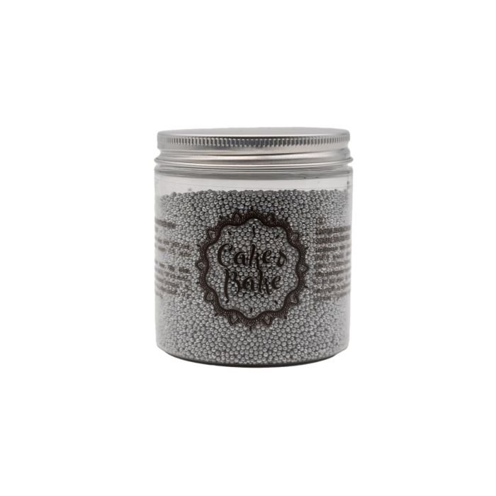Dekori cukura pērlītes mini sudraba 200g CAKE&BAKE