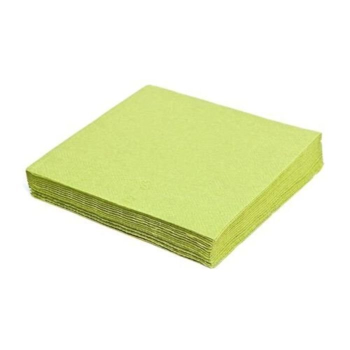 Napkins 3-ply, 33x33cm yellow green 20pcs