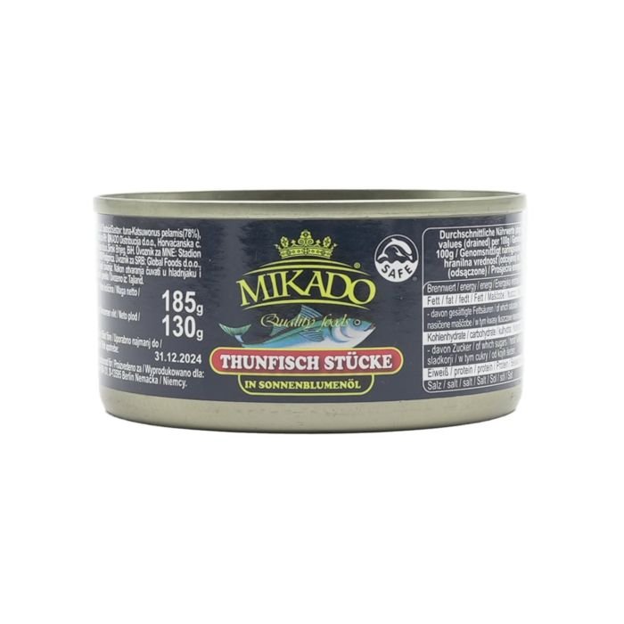 Tunča gabaliņi augu eļļā 185g/135g MIKADO