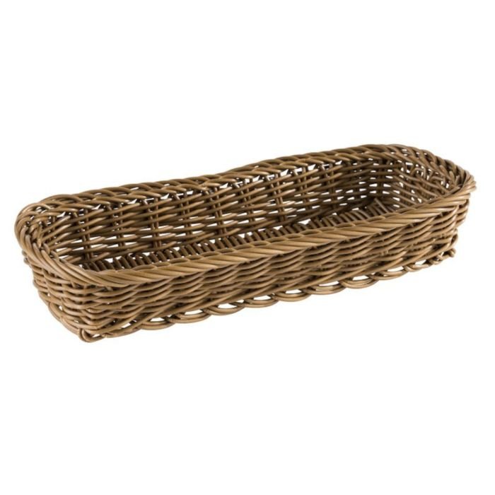 Groziņš galda piederumiem plm. 27x10cm h-4.5cm brūns