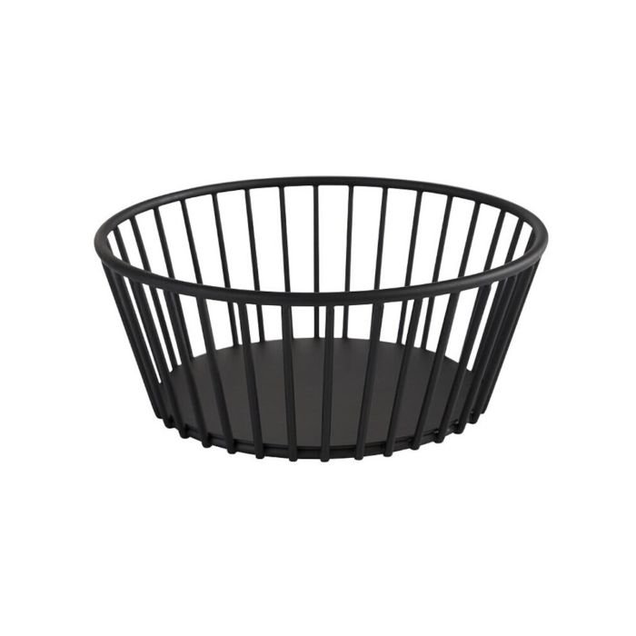 Grozs maizei un augļiem met. Ø 17cm h-7cm melns