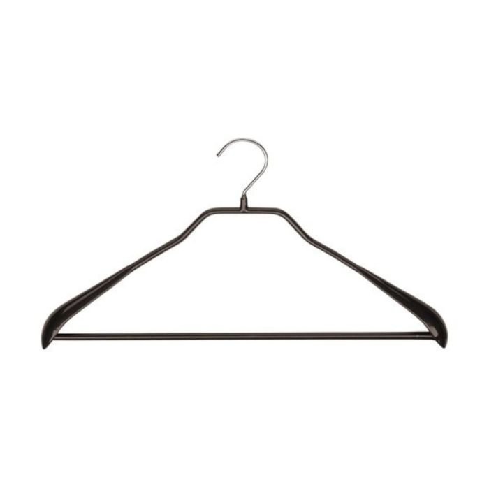 Pakaramais metāla BODYFORM 42cm melns ar gumijas pārklājumu