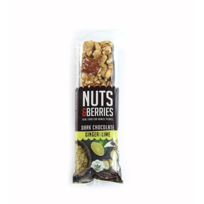 Bar dark chocolate ginger lime BIO 40g