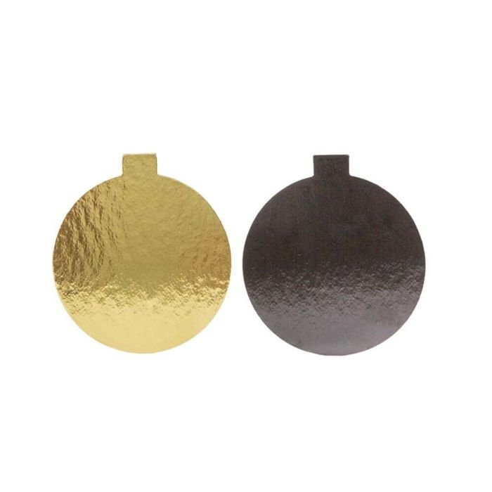 Paper pad gold/black color d-8cm with holder 300pcs