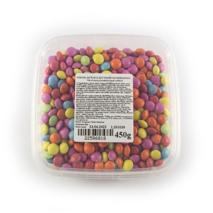 Milk chocolate lentils coated 450g