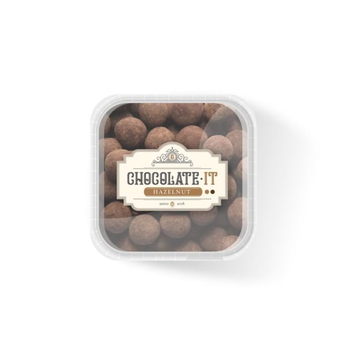 Caramelized hazelnuts in milk ar dark chocolate with cinnamon 350g CHOCOLATE IT