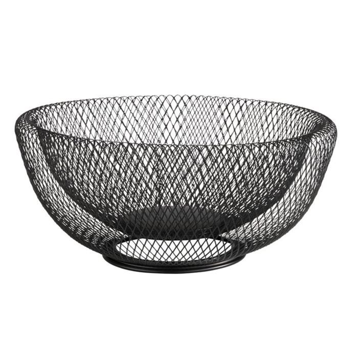 Grozs maizei un augļiem met. Ø 31cm h-14cm melns