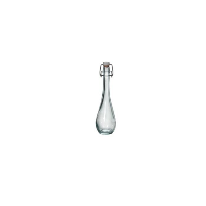 Jar with lid LAGRIMA h-18cm, ø6cm, 120ml, transparent