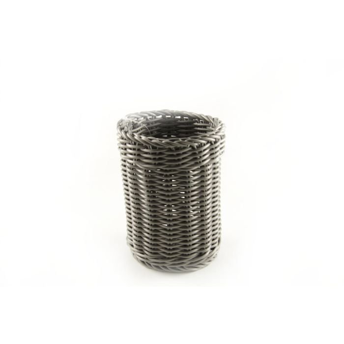 Groziņš galda piederumiem plm. ø12cm h-15cm melns