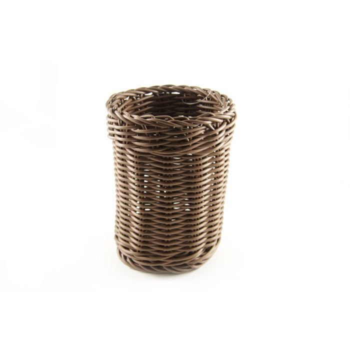 Groziņš galda piederumiem plm. ø12cm h-15cm brūns