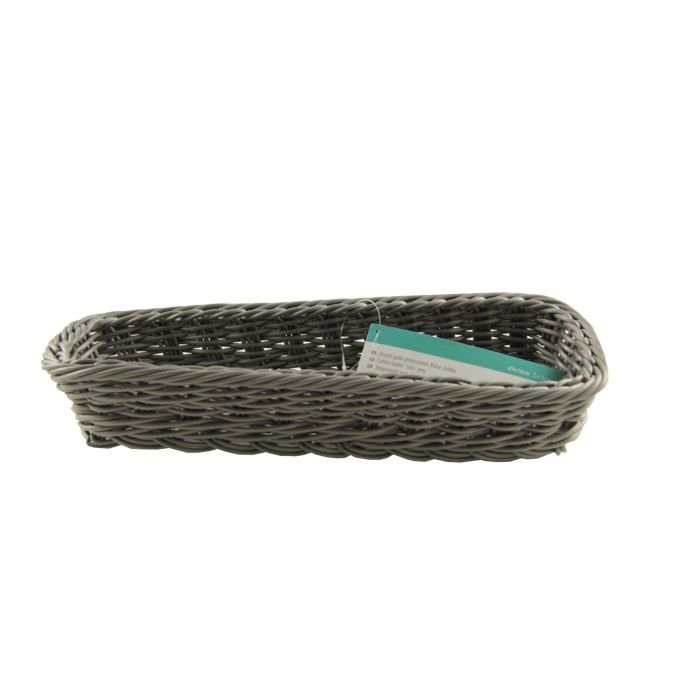 Groziņš galda piederumiem plm. 27x10cm h-4.5cm pelēks