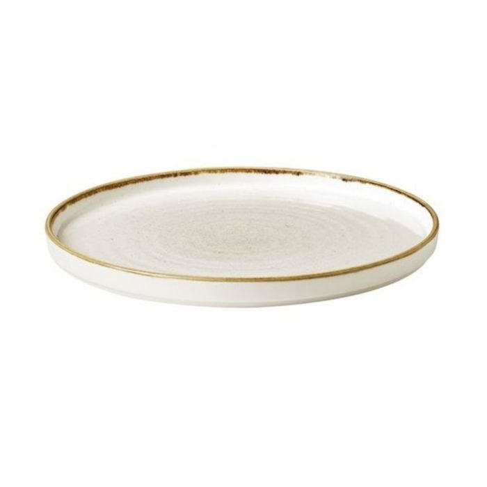 Walled chefs plate ø 26cm STONECAST WHITE