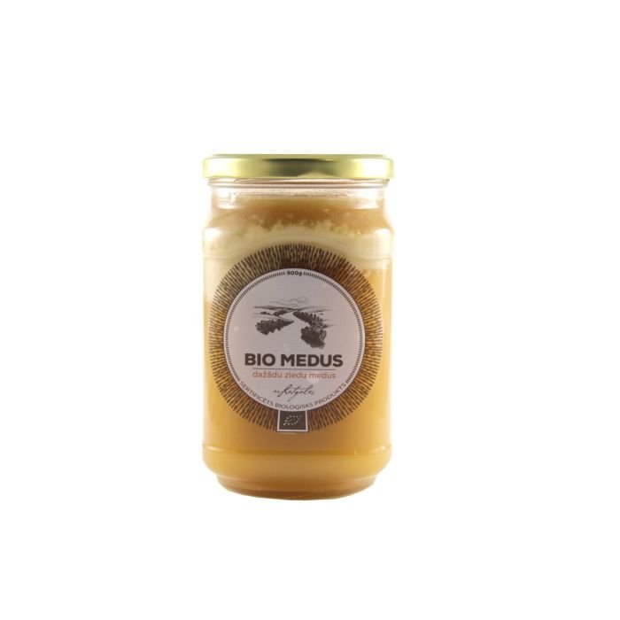 Medus dažādu ziedu BIO 900g