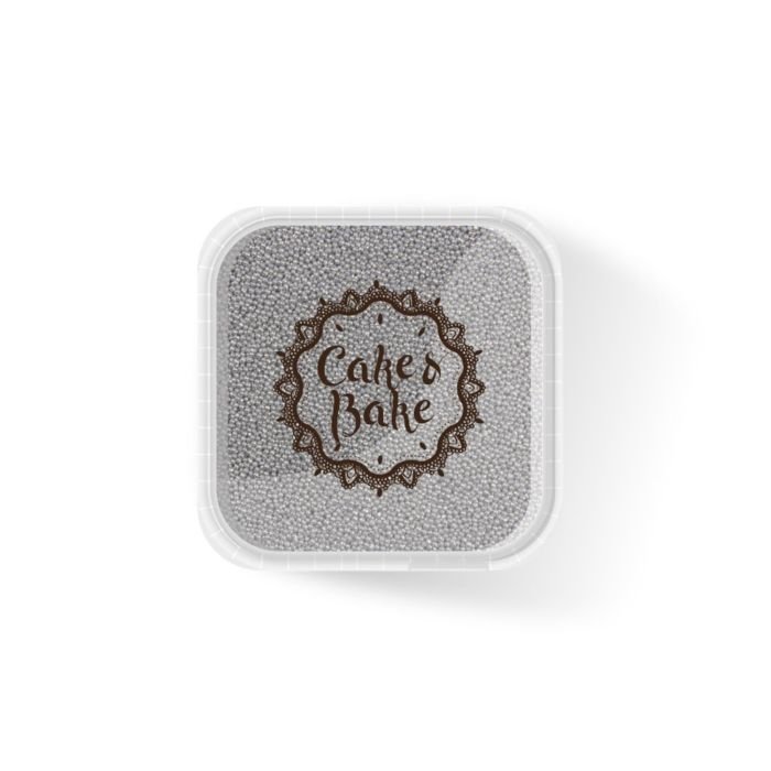 Dekori cukura pērlītes mini sudraba 550g CAKE&BAKE