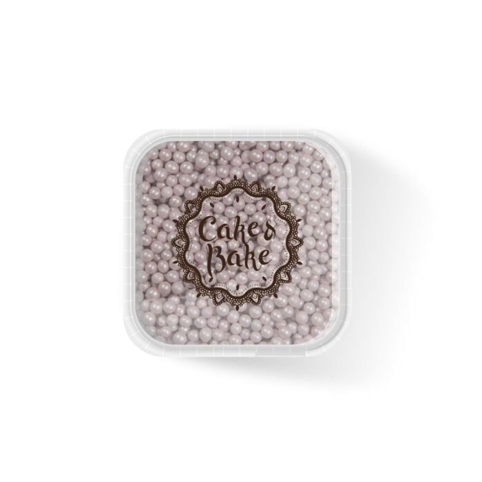 Dekori cukura pērlītes violetas 400g CAKE&BAKE