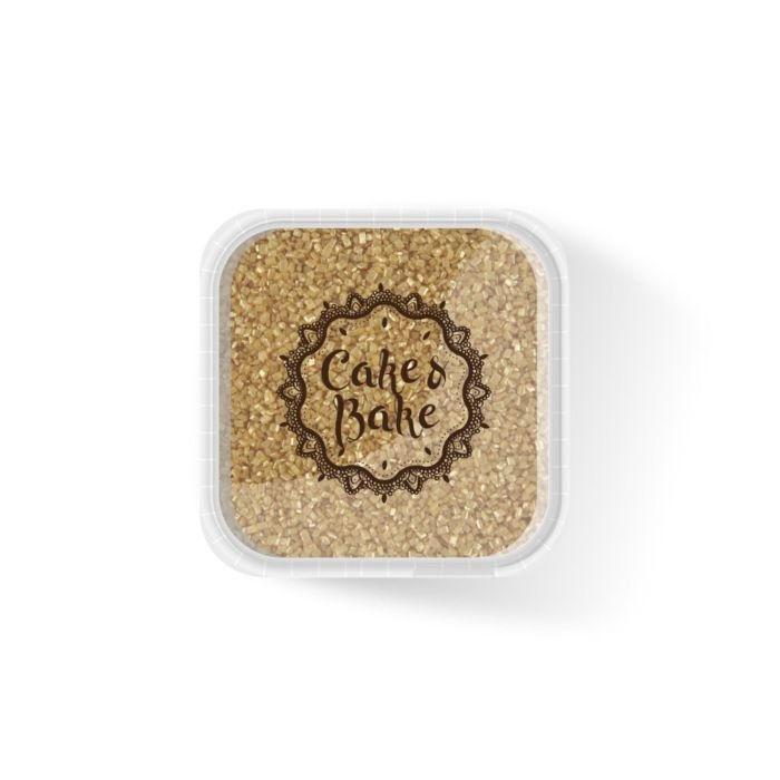 Decors sugar crystals gold 550g CAKE&BAKE