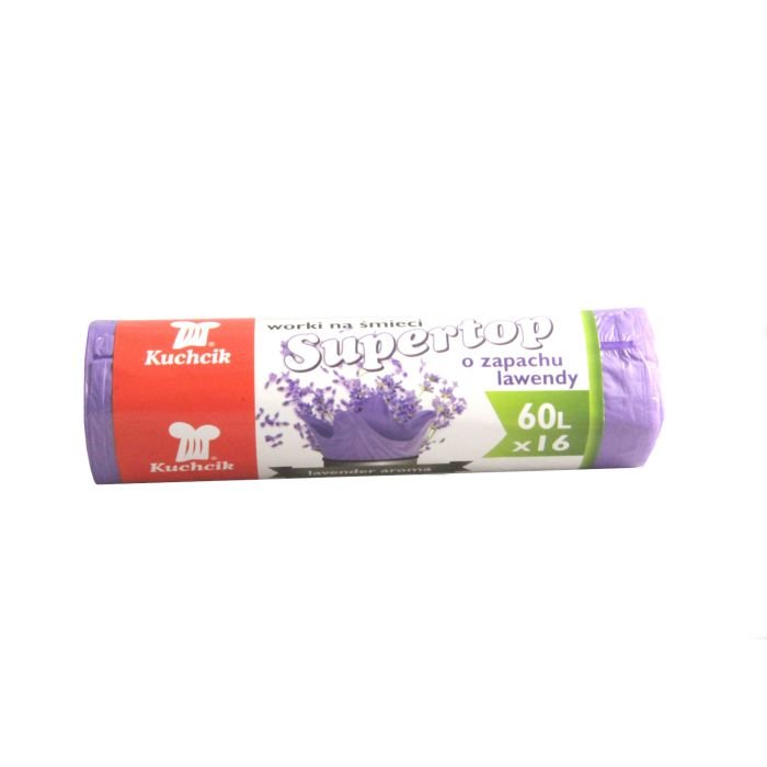 Atkritumu maisi 60L 16gab ar lavandas aromātu (11 mic)