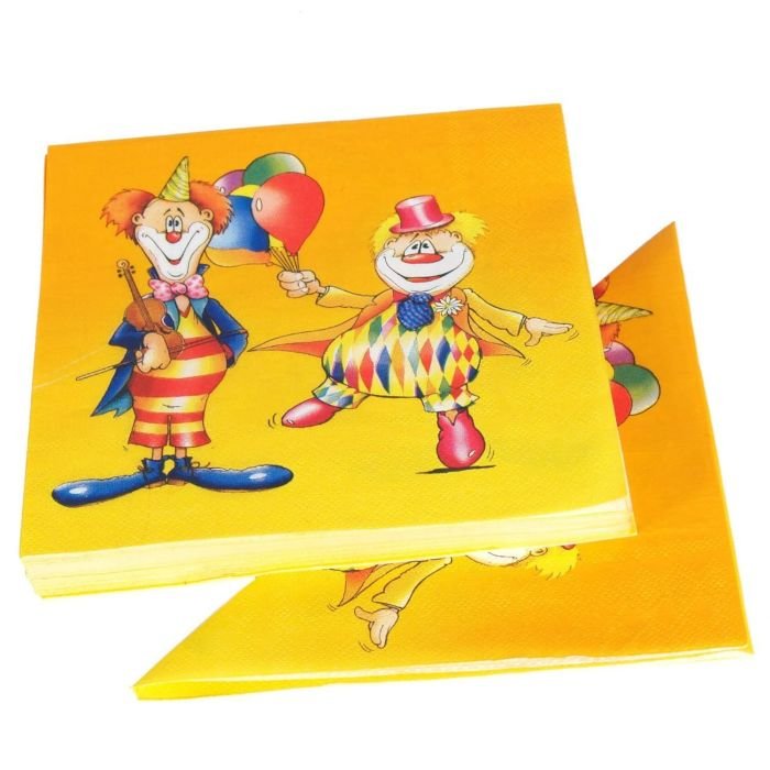 Napkins 33cm 3-ply 20 pcs CLOWN