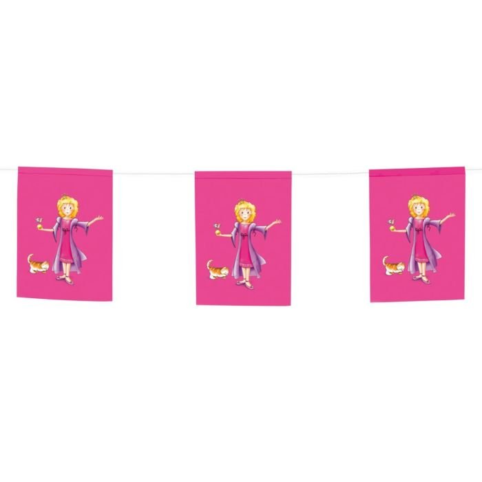 Decorative flag bunting PRINCESS length 4m