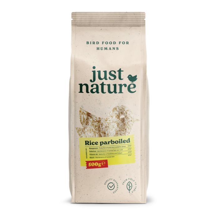 Rīsi tvaicēti Parboiled 500g JUST NATURE