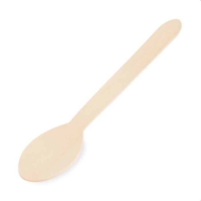 BIO wooden spoon, 16cm, 10pcs