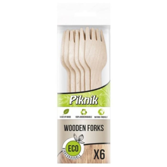 Dakšas v/l. koka 16 cm 6gab ECO