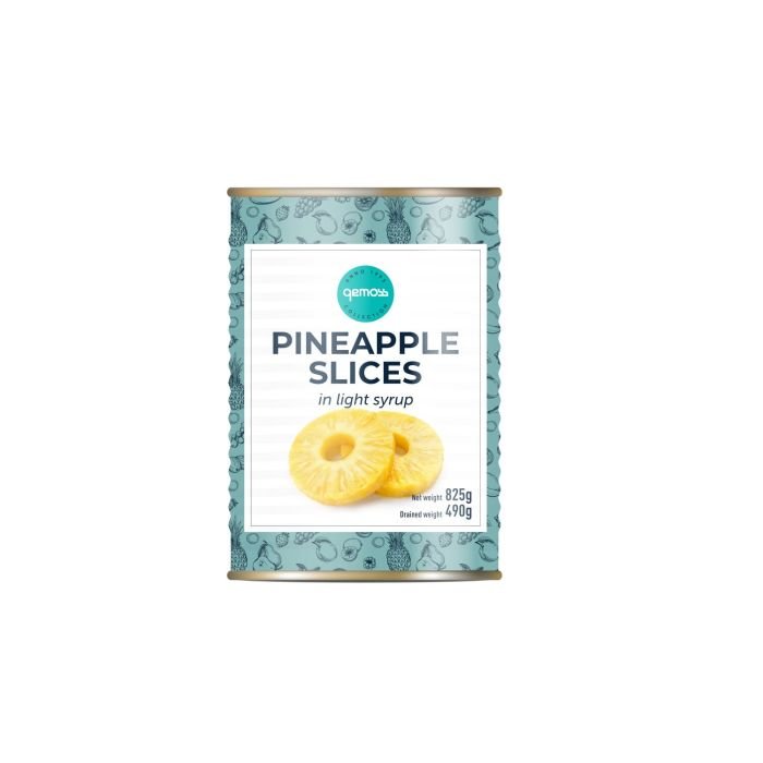 Ananasu riņķi sīrupā 850g/490g GEMOSS COLLECTION