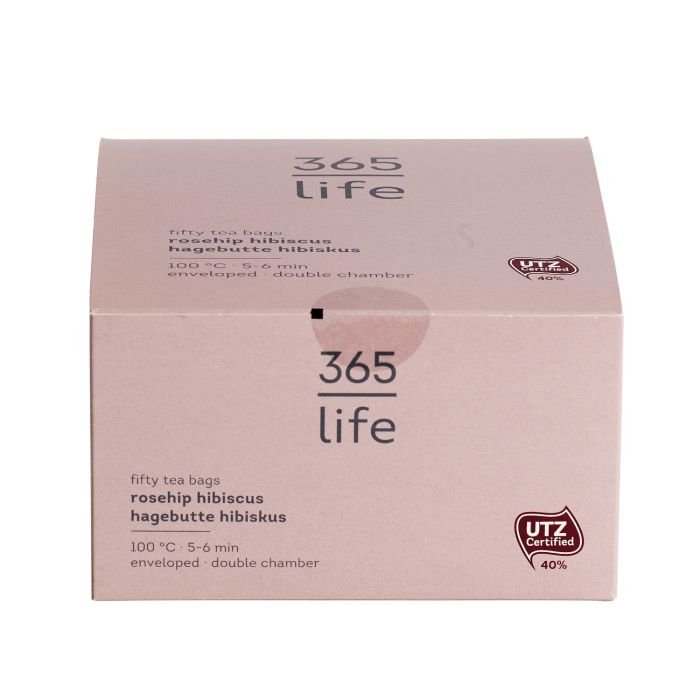 Tēja augļu mežrozīšu un hibiska 2gx50 365 life