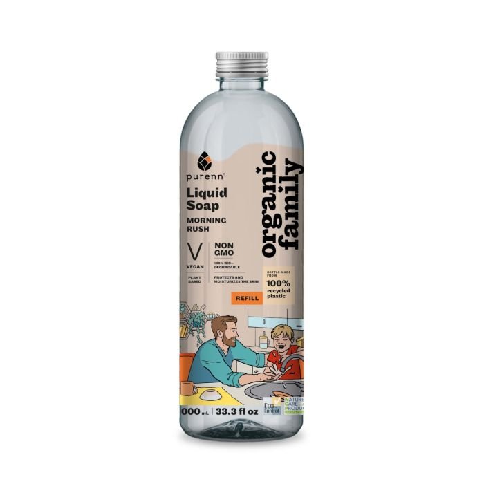 Šķidrās ziepes MORNING RUSH 1L bez dozatora ECO