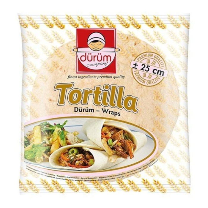 Kviešu miltu tortillas ø 25cm nesaldētas 1040g 18gab