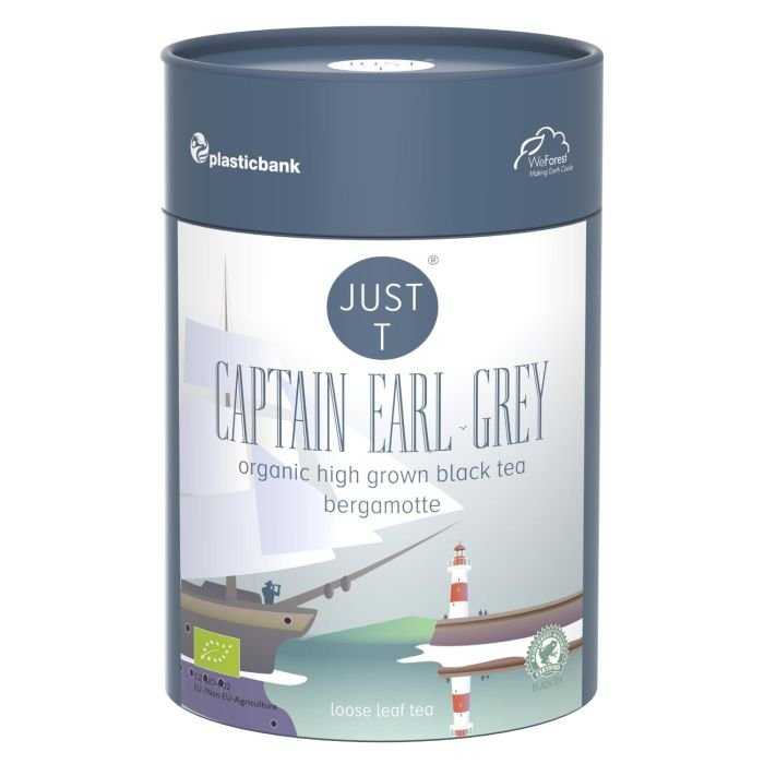 Tēja melnā CAPTAIN EARL GREY BIO 80g High Grown Loose Leaf Tea