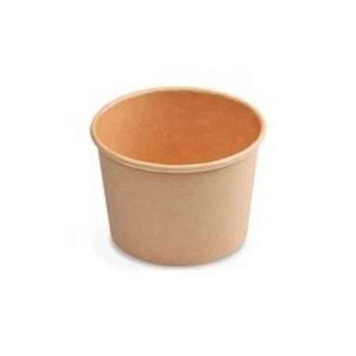 Trauki ēdieniem v/l. papīra 500ml,50gab brūni vāki 76930 (18)