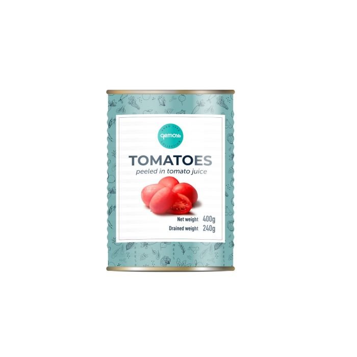 Tomāti mizoti tomātu sulā 400g/240g GEMOSS COLLECTION