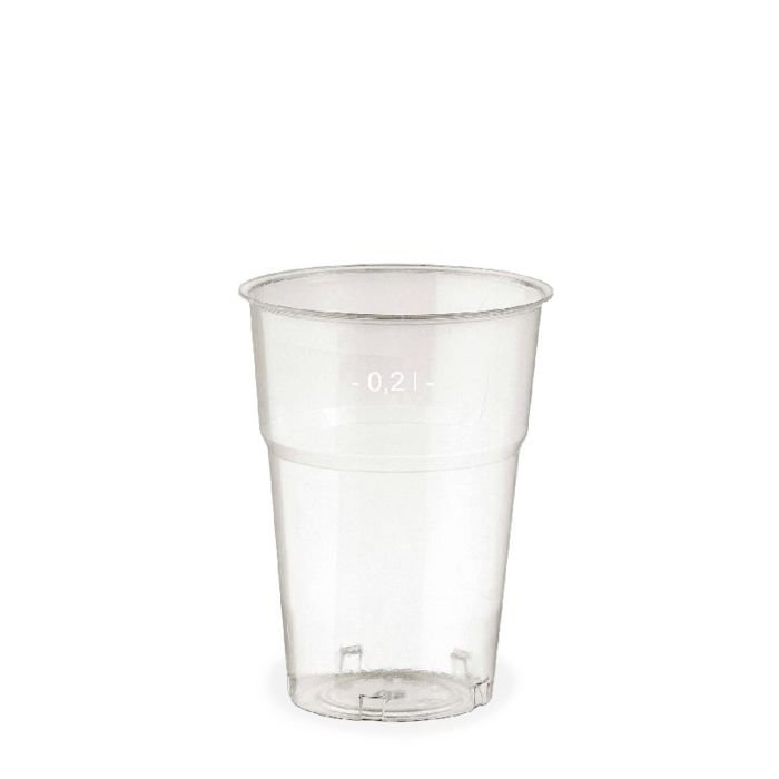 Glāzes v/l. plastmasas ø 78mm 200ml caurspīdīgas 50gab PET, vāki 76093,76094,76095