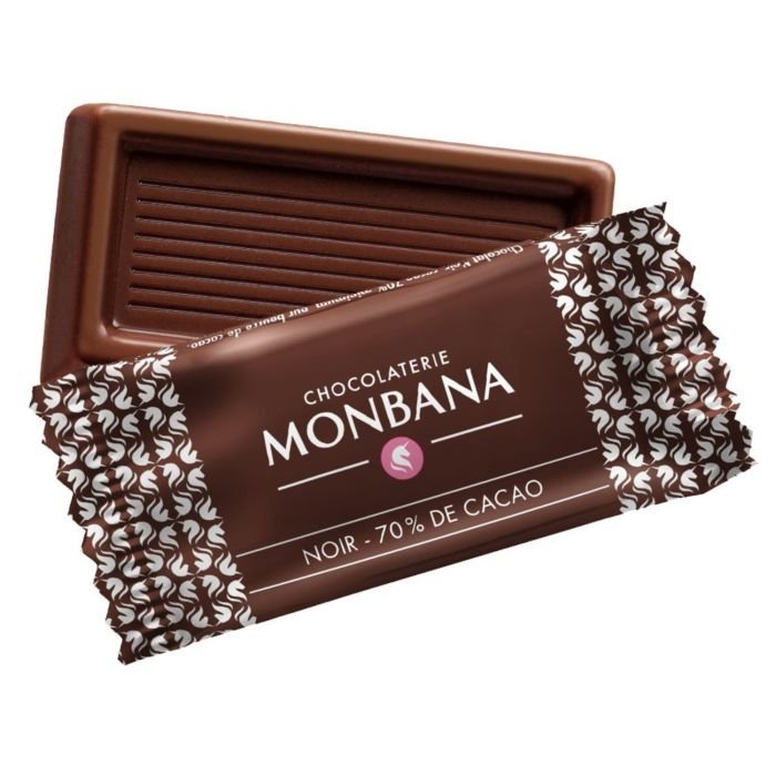 Šokolādītes 70% MONBANA 4g x 200 gab.