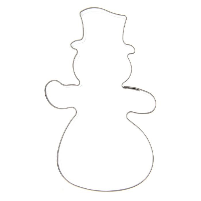 Gingerbread cookie cutter st/s 10x6.5cm Snowman