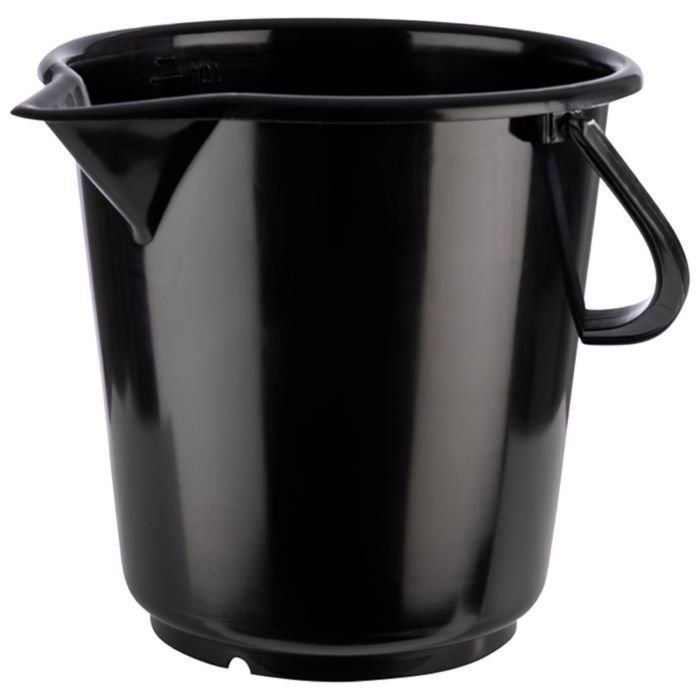 Spainis 10.5L ø28.5cm ar iedaļām PE melns VN