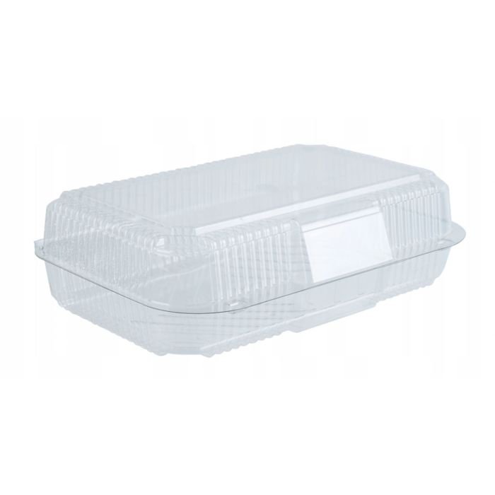 Dessert box disposable 23.6 × 16.5cm h-7cm with lid 50pcs