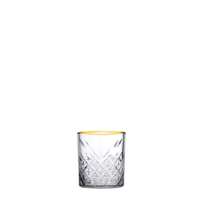 DOF glass TIMELESS 345ml gold color edge