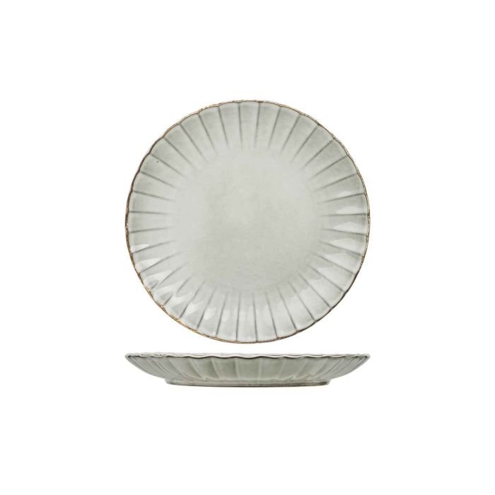 CONCHA GREY DINNER PLATE D27CM